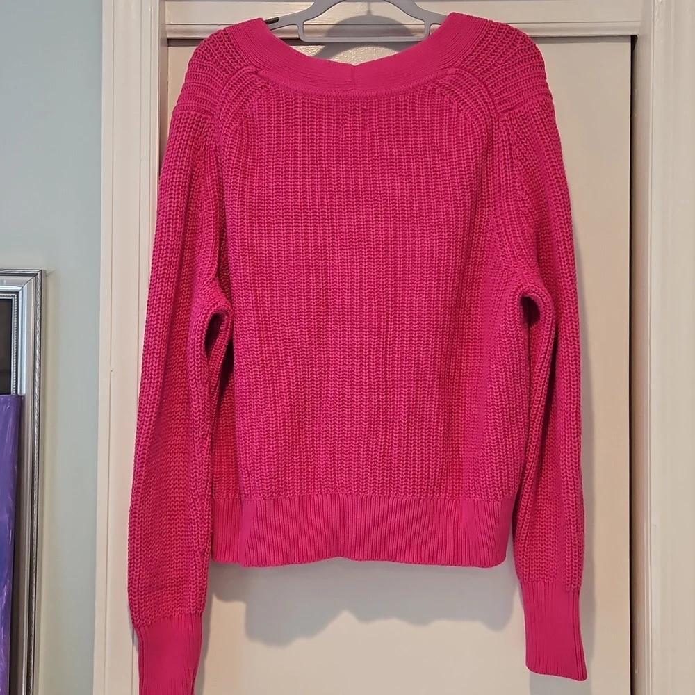GAP Women's Bright Pink Cardigan - Picture 3 of 5